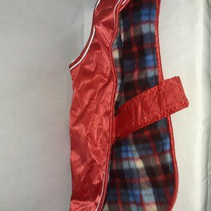Top paw red reflective dog coat